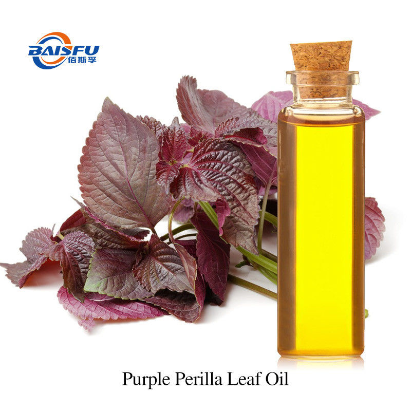 Original Natural Plant Essential Oil for Food Aroma Purple Perilla Leaf Oil from Baisfu Cultibated Purple Perilla Leaf Oil CAS 68132-21-8 Pure Essential Oils use in food and cosmetics