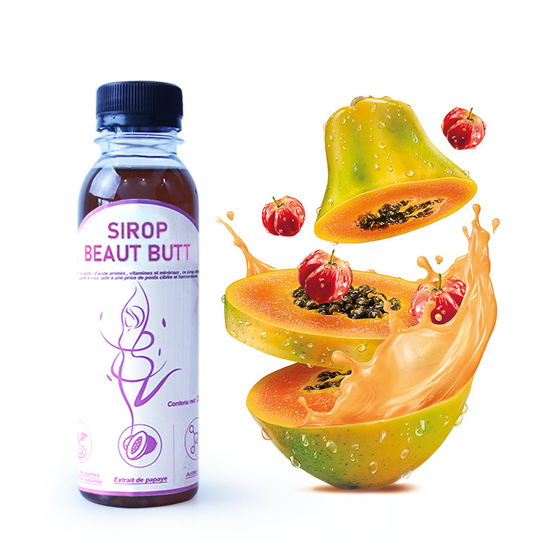 OEM 200ML Appetite Booster Weight Gain Syrup Fast Thicker Butt Stimulant Multivitamin Drink Supplement Buttock Boosting Syrup