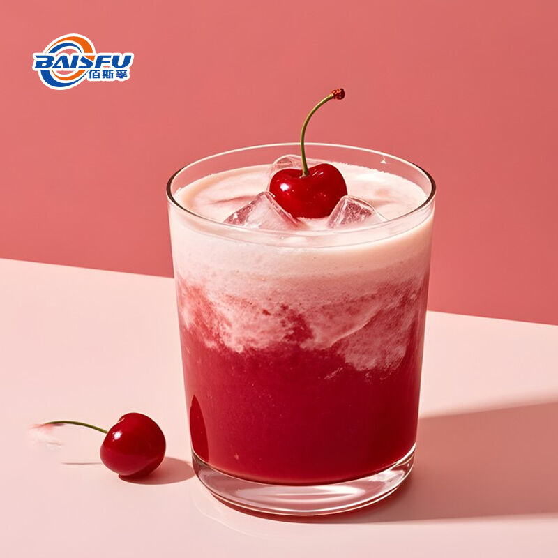 Baisfu pure plant extract Cherry powder high quality pink powder for food addtive and cosmetic
